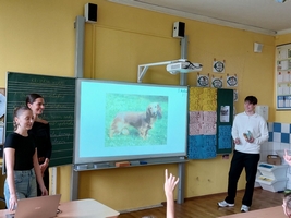 Spoluprce 4. B sMENDELU pro Zchrannou stanici eskoslovenskch vlk, kvten 2024